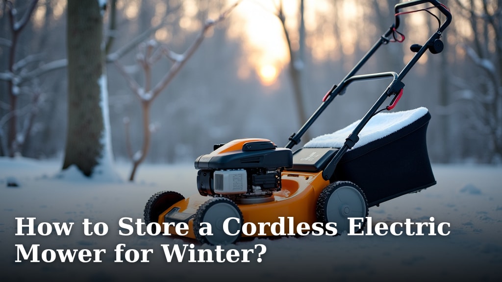 How to Store a Cordless Electric Mower for Winter?