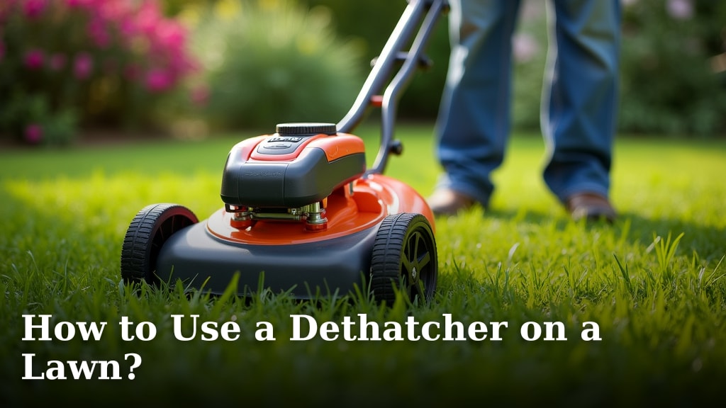 How to Use a Dethatcher on a Lawn?