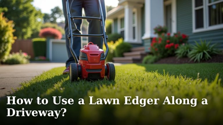How to Use a Lawn Edger Along a Driveway?