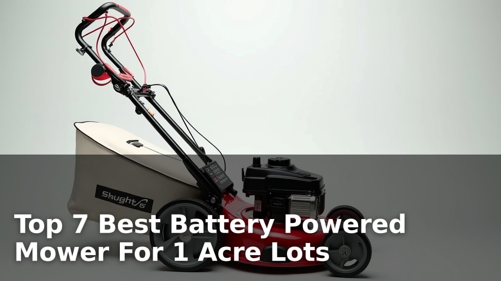 Top 7 Best Battery Powered Mower For 1 Acre Lots