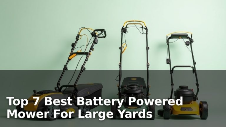 Top 7 Best Battery Powered Mower For Large Yards