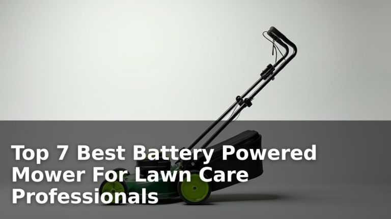 Top 7 Best Battery Powered Mower For Lawn Care Professionals