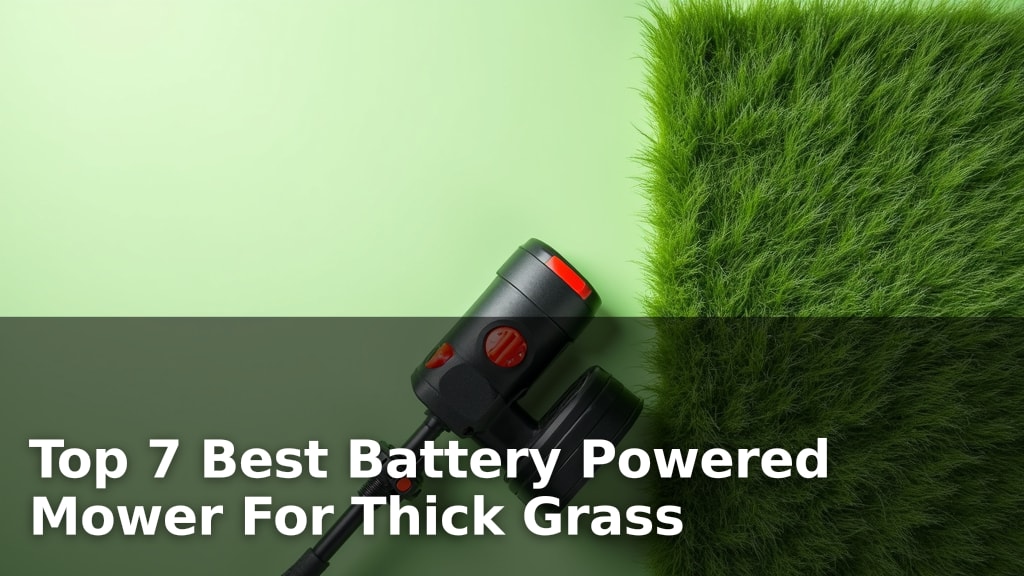 Top 7 Best Battery Powered Mower For Thick Grass