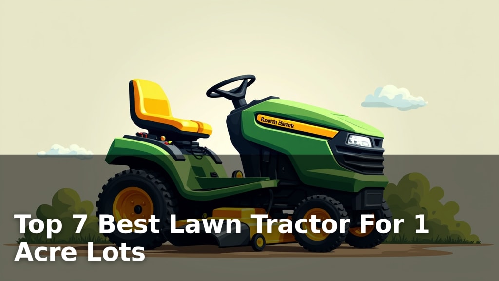 Top 7 Best Lawn Tractor For 1 Acre Lots