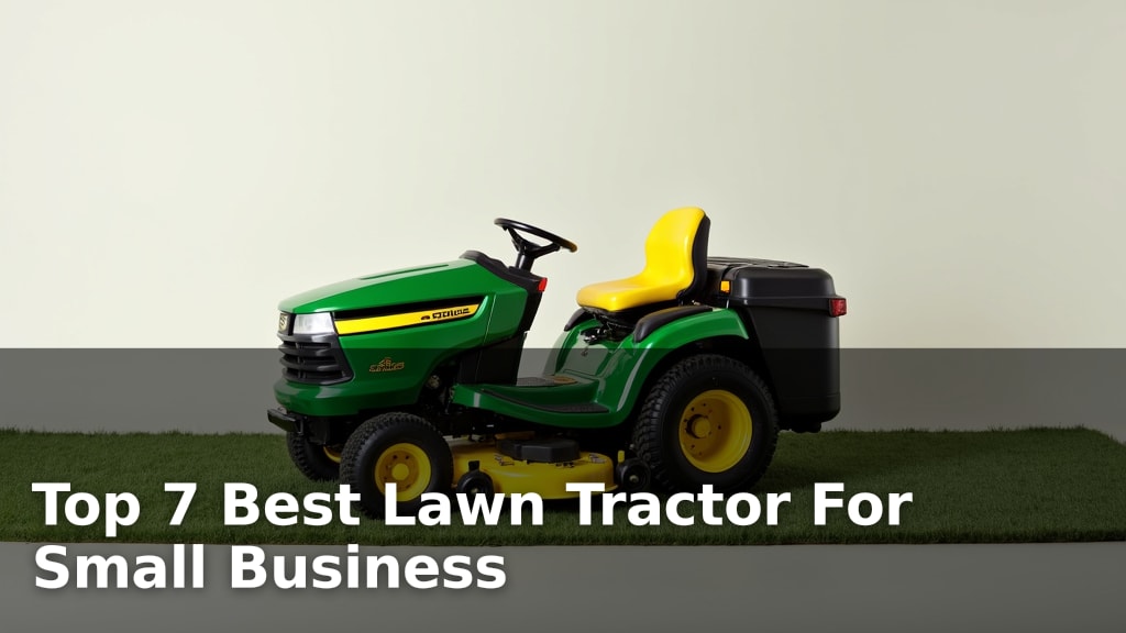 Top 7 Best Lawn Tractor For Small Business