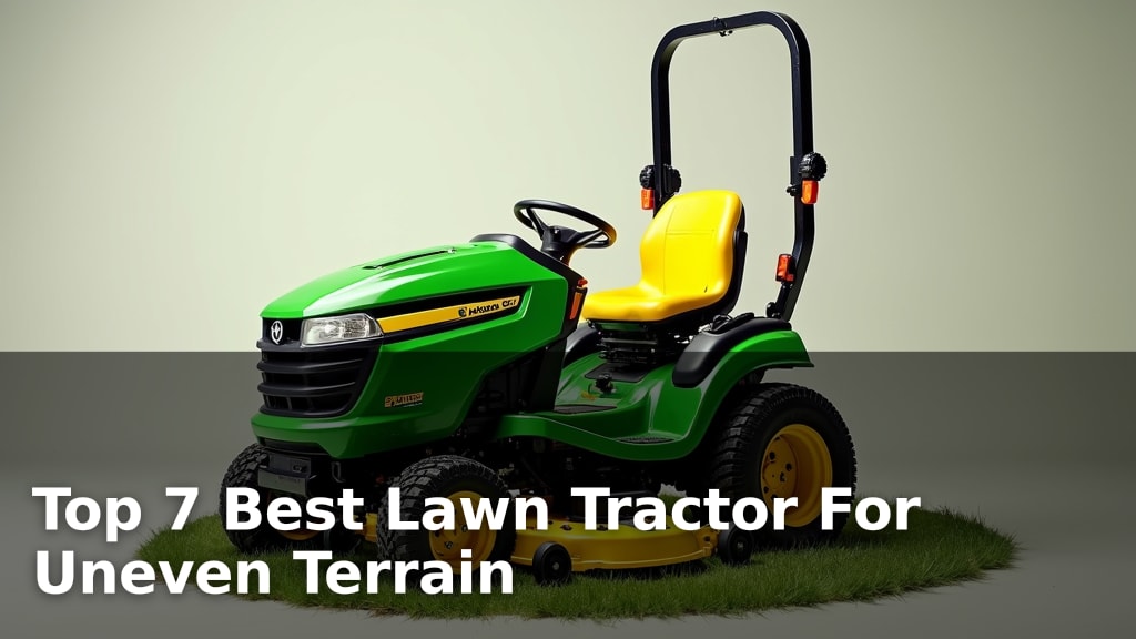 Top 7 Best Lawn Tractor For Uneven Terrain