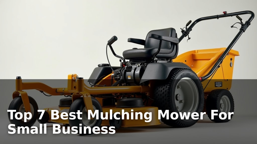 Top 7 Best Mulching Mower For Small Business