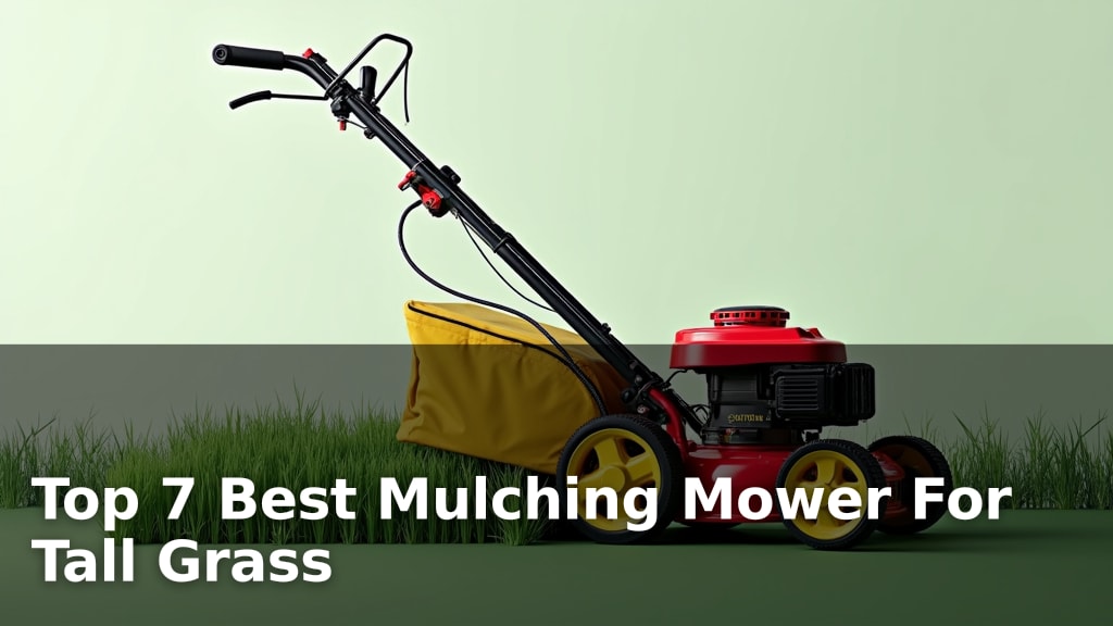 Top 7 Best Mulching Mower For Tall Grass