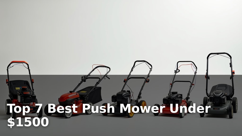 Top 7 Best Push Mower Under $1500