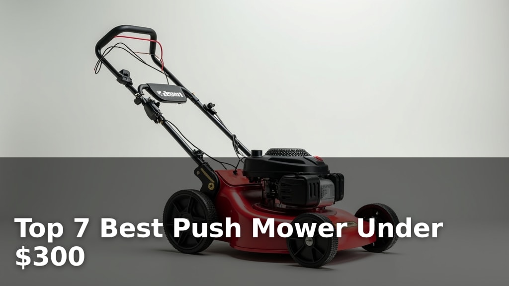 Top 7 Best Push Mower Under $300