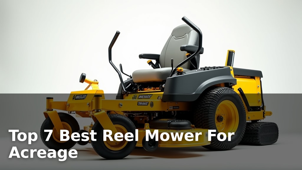 Top 7 Best Reel Mower For Acreage