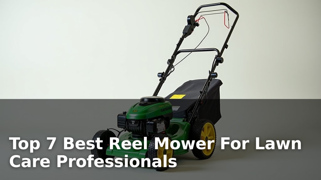 Top 7 Best Reel Mower For Lawn Care Professionals