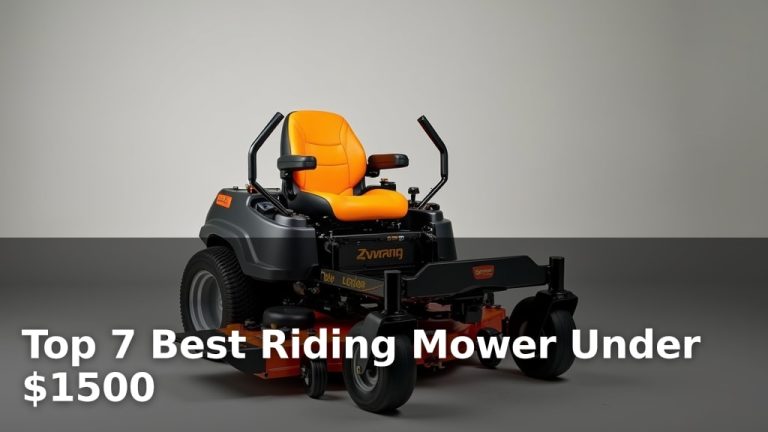 Top 7 Best Riding Mower Under $1500