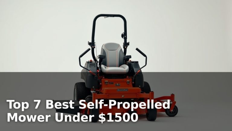 Top 7 Best Self-Propelled Mower Under $1500