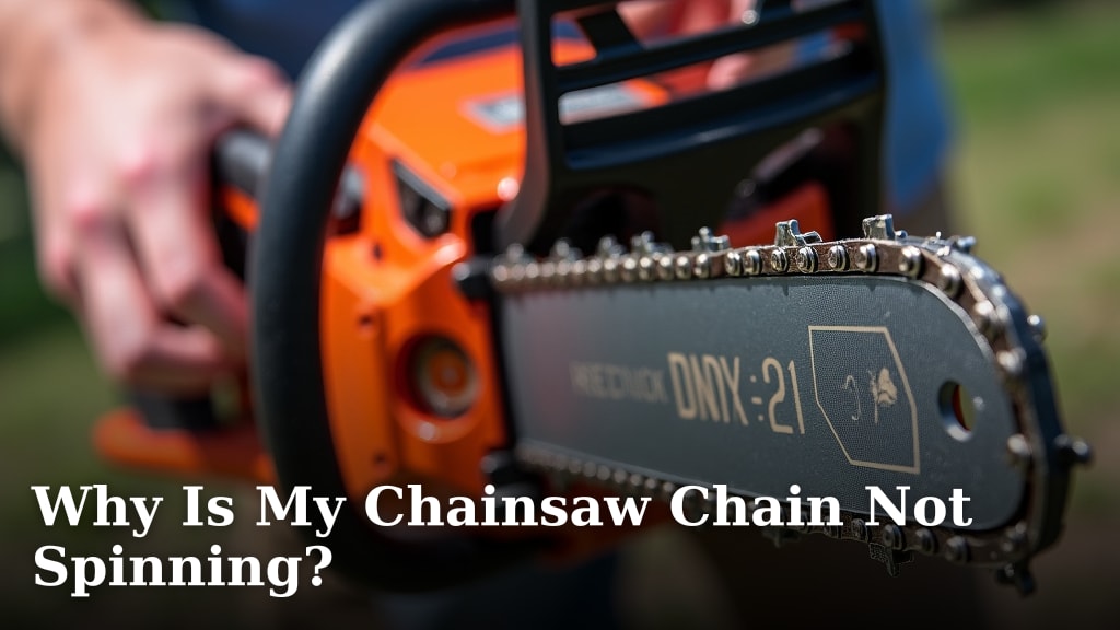 Why Is My Chainsaw Chain Not Spinning?
