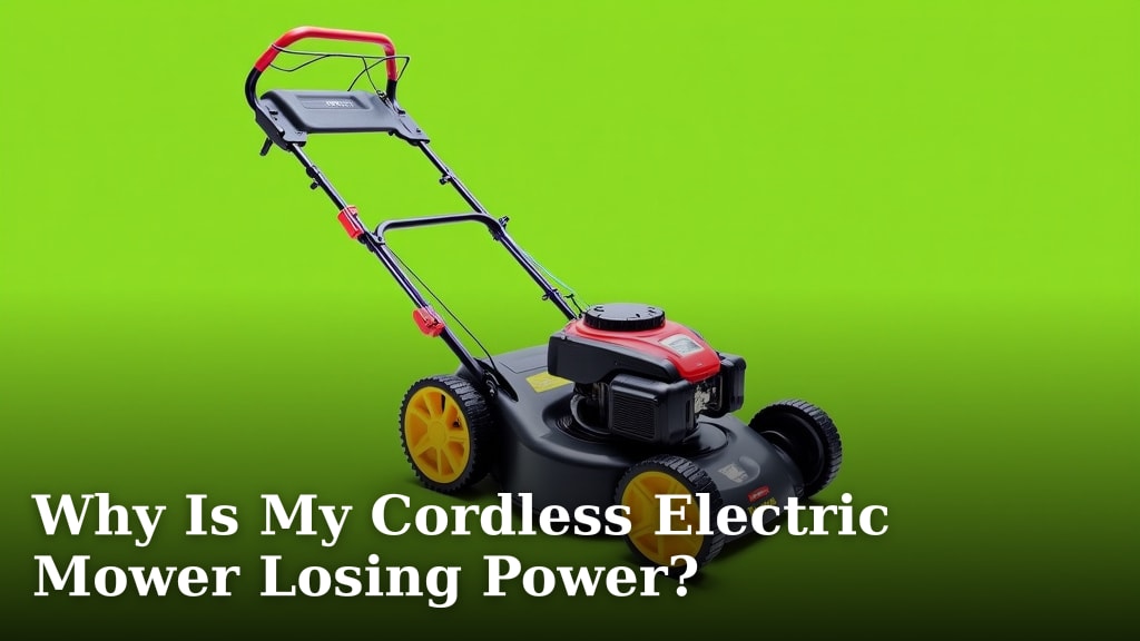 Why Is My Cordless Electric Mower Losing Power?